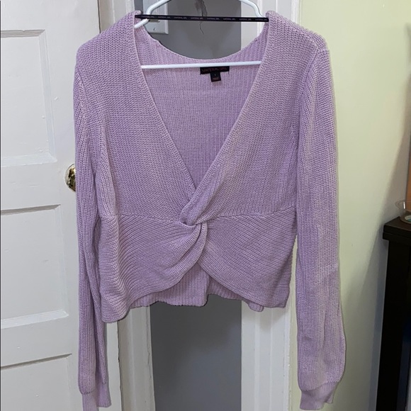 Material Girl Sweaters - Lilac knit sweater